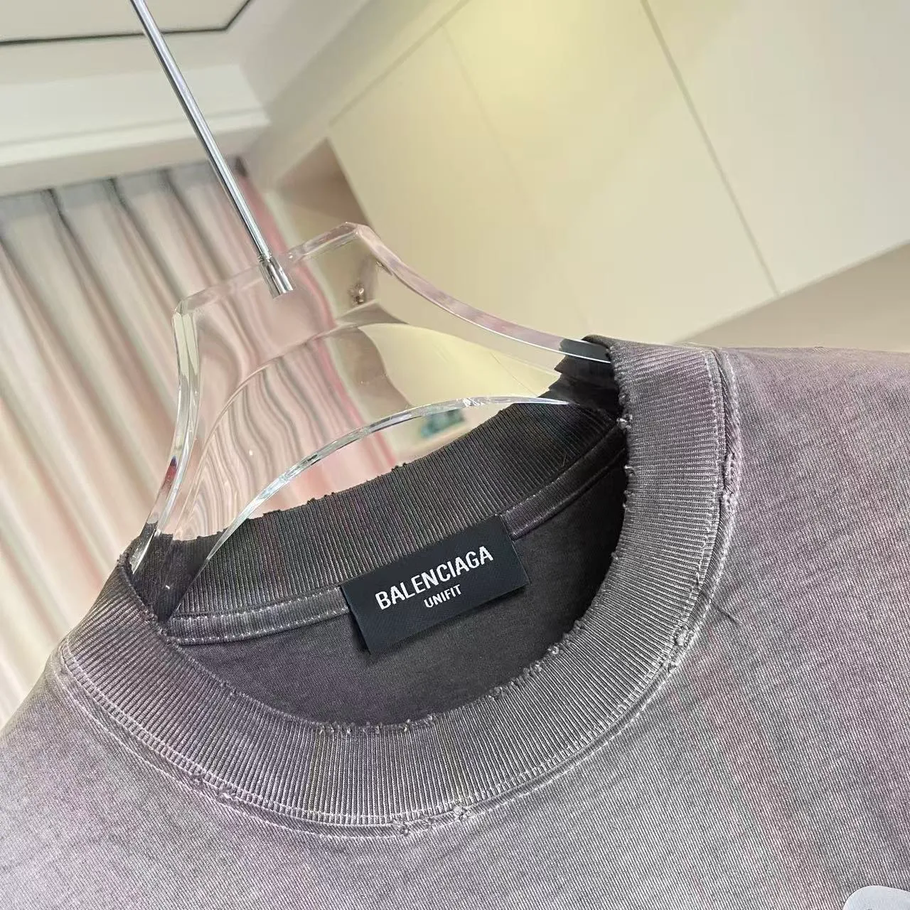 BALENCI*GA 2026 New Arrival logo 320g T Same Style Size：S M L XL XXL ：Black White Gray